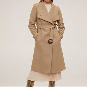 Mango Wool Trench Coat